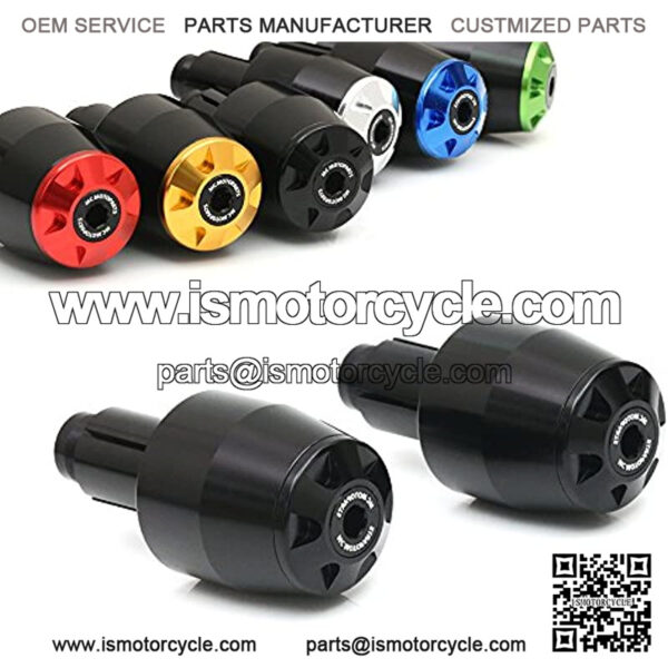 Black CNC Bar End Sliders Compatible