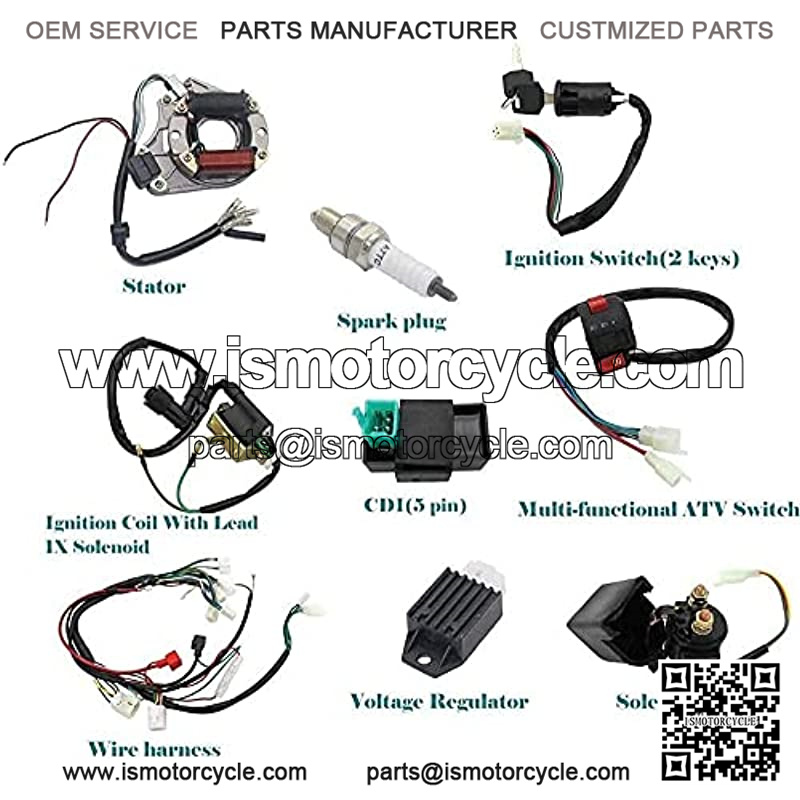 Complete Electrics Stator Coil CDI Wiring Harness Assembly Kit