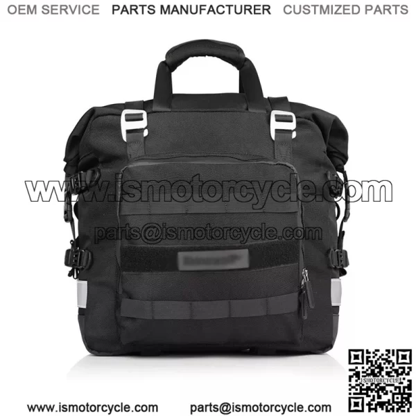 Motorcycle Side Pannier Bag Waterproof Quick Release Saddle Bag Black