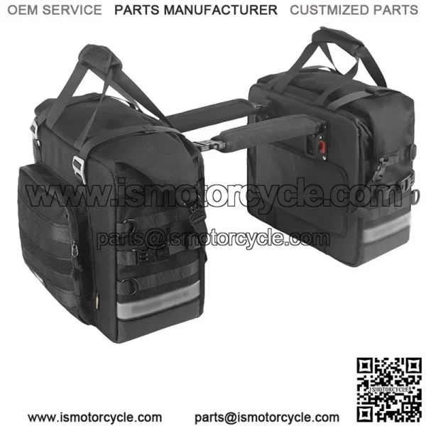 Motorcycle Side Pannier Bag 25L Waterproof Saddle Quick Release 1 Pc