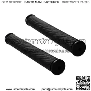 Black 8" Rubber Snowmobile Grips For Cat Polaris Skidoo Yamaha 7/8'' handlebars