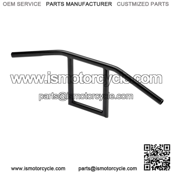 1" Handlebars slotted Black 6006-2016