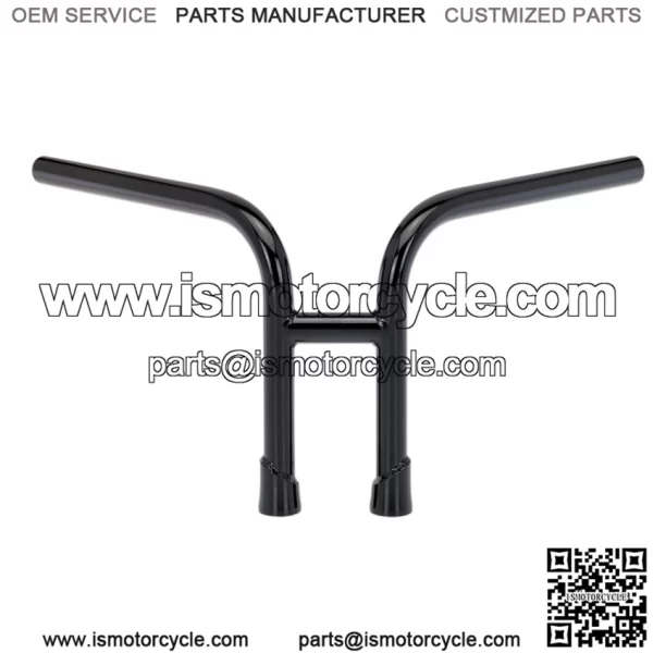 1" Handlebars slotted Black 6201-2016