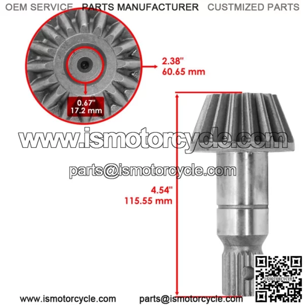 Front Differential Gear Pinion Kit For Polaris General 4 1000 Premium EPS 2021 - Image 3