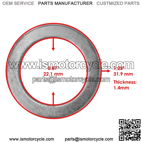 819272016 709253 532171240 Steering Spindle Washer For Husqvarna For Poulan - Image 2