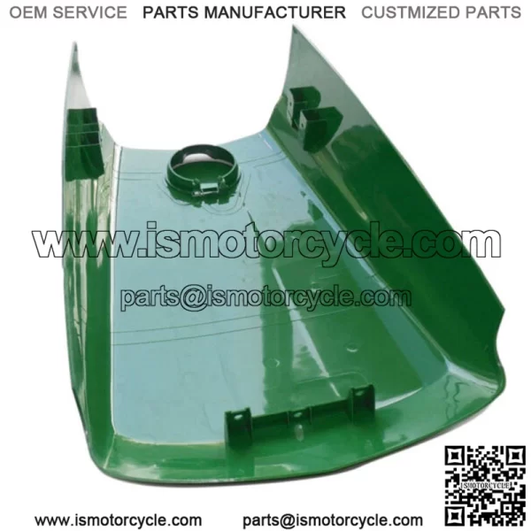 New Upper Hood with Assembled Fuel Door /Catch /Clips Fits John Deere 4300 - Image 3