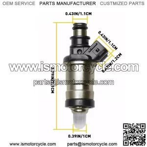 4Pcs NEW FUEL 06164-P2J-000 INJECTORS Fits For Honda 35096 1.6L 1.8L 2.0L 2.3L