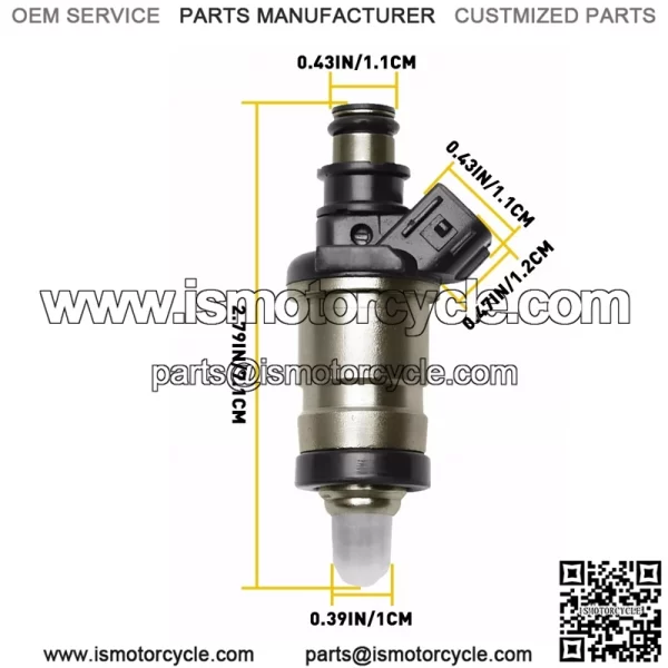4Pcs NEW FUEL 06164-P2J-000 INJECTORS Fits For Honda 35096 1.6L 1.8L 2.0L 2.3L