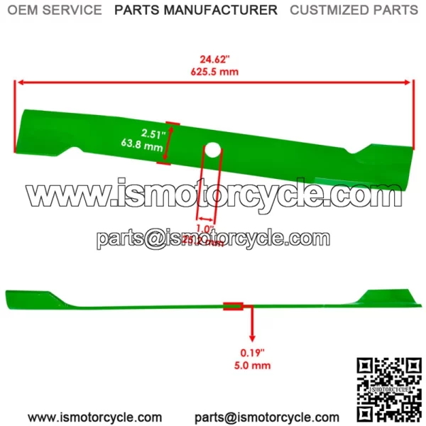 72" Deck Mulching Blade For Toro 72517 72912 72918 72928 72947 Z Master - Image 2