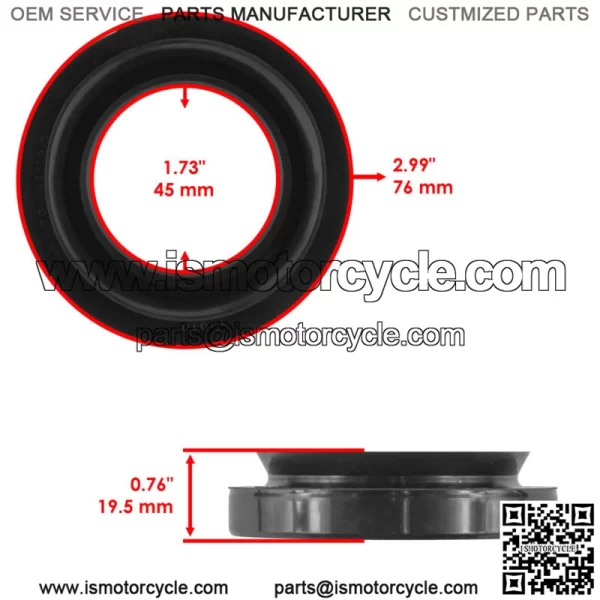 Rear Brake Drum Cover & Seal For Honda Fourtrax 300 TRX300FW 4x4 1988-1996 - Image 3