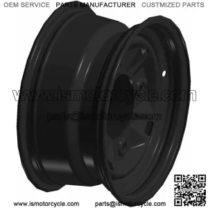 Polaris Off Road Rim, 12 x 6, Black,  OEM Part 1523395-067, Qty 1