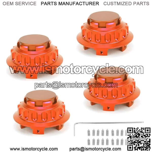 Porsche wheel center cover #orange - Image 2