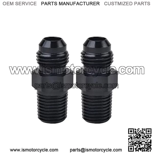 AN10 male to 3/8NPT 2-pack