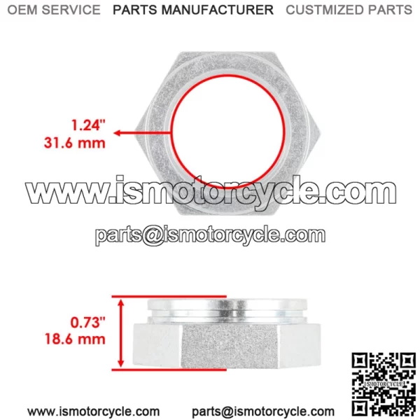 Rear Axle Nut Fits Polaris 7547196 Rear Axle Nut - Image 2