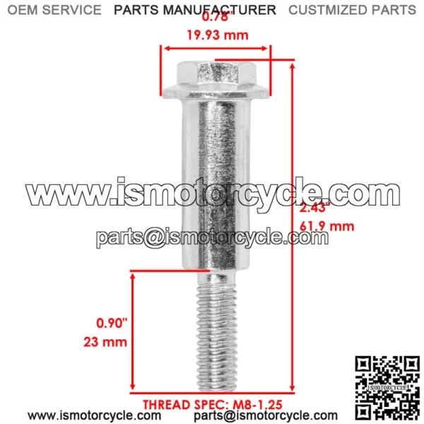 M110801 Front & Rear Wheel Bolt for John Deere JX85 JX75 JA65 14SX - Image 2