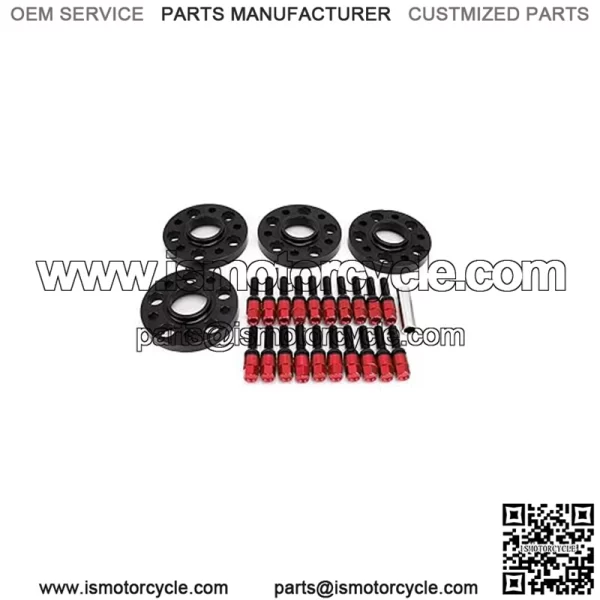 BMW 5*120 72.56mm flange 15mm 4PCS with M14*1.25 cone bolts - Image 2