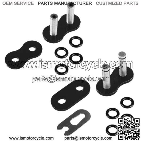 O-Ring Drive Chain for Honda TRX450R 2004 2005 2006 2007 2008 Black (For: Honda) - Image 5