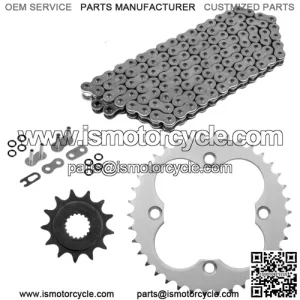 O-Ring Drive Chain & Sprockets Kit for Honda TRX450R TRX450ER 2006-2014 (For: Honda)