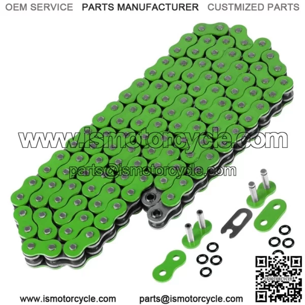 Green O-Ring Drive Chain & Sprockets Kit for Honda TRX450R TRX450ER 2006-2014 (For: Honda) - Image 5