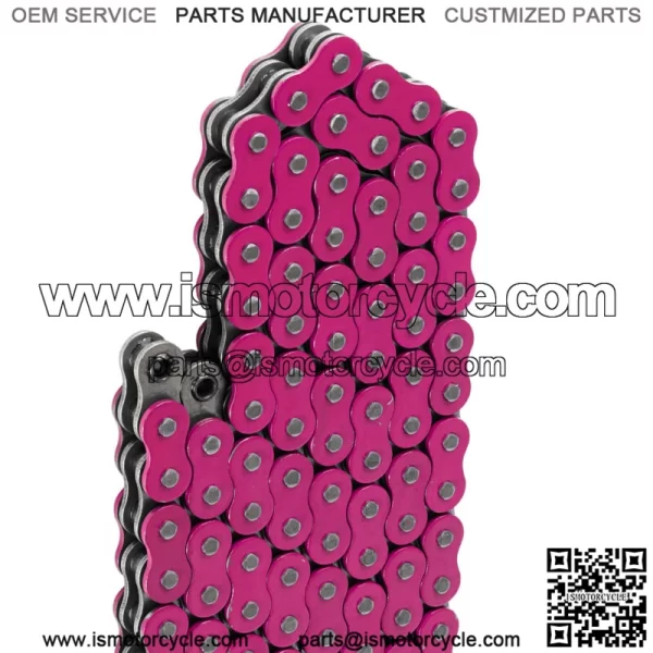 Pink O-Ring Drive Chain for Honda TRX450R 2004 2005 2006 2007 2008 (For: Honda) - Image 4