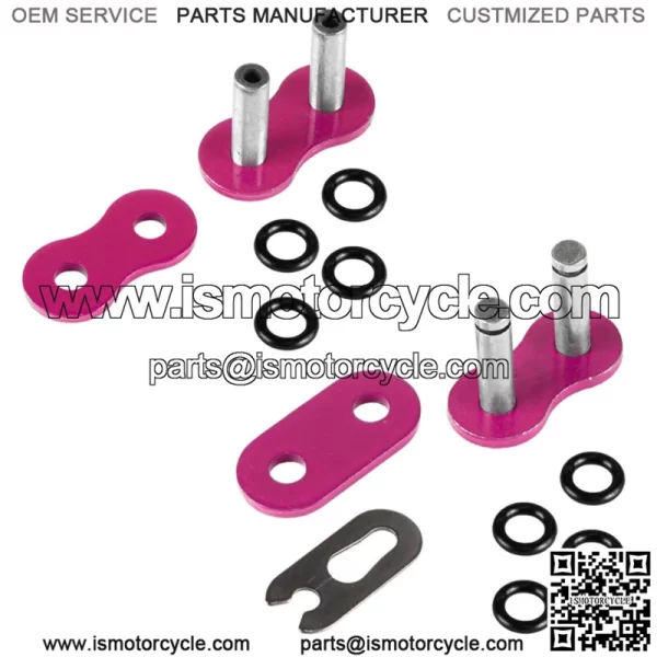 Pink O-Ring Drive Chain for Honda TRX450R 2004 2005 2006 2007 2008 (For: Honda) - Image 5