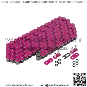 Pink O-Ring Drive Chain for Yamaha Raptor 700 YFM700R Se 2006-2013 (For: Yamaha Raptor 700)