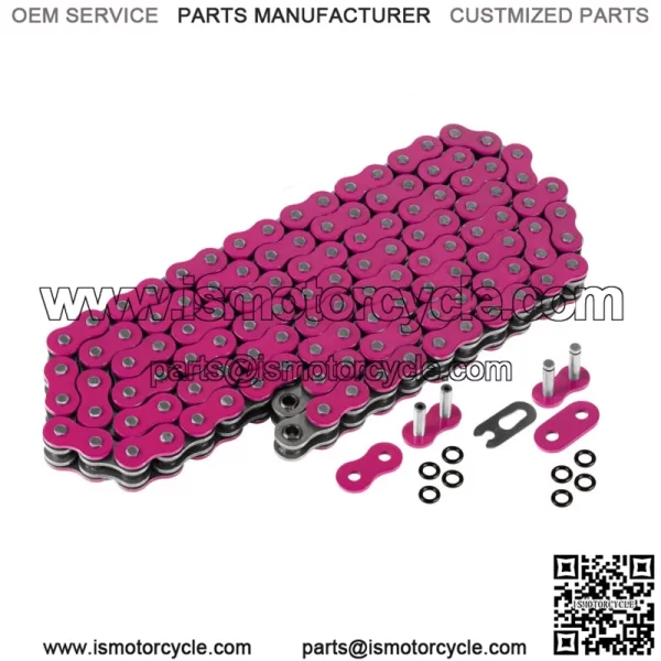 Pink O-Ring Drive Chain for Yamaha Raptor 700 YFM700R Se 2006-2013 (For: Yamaha Raptor 700)