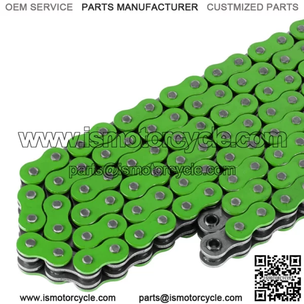 O-Ring Drive Chain for Yamaha Raptor 700 YFM700R Se 2006-2013 Green (For: Yamaha Raptor 700) - Image 3