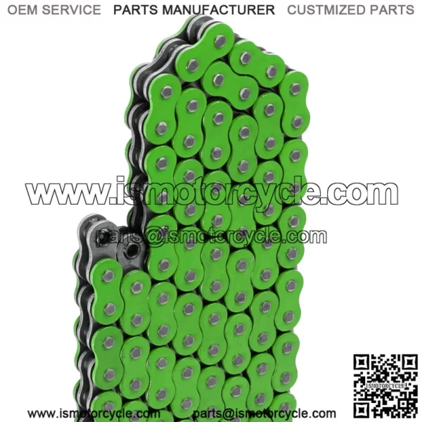O-Ring Drive Chain for Yamaha Raptor 700 YFM700R Se 2006-2013 Green (For: Yamaha Raptor 700) - Image 4