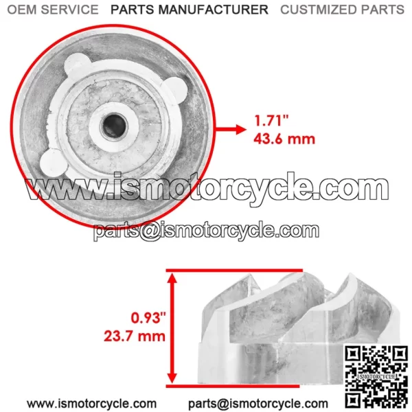 59256-1069 Water Pump Impeller For Kawasaki Brute Force 750 KVF750 4x4 2005-2023 - Image 2