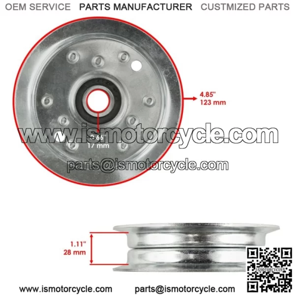 07314800 021060 011316 07300039 07350100 Deck Idler Pulley for Gravely - Image 2