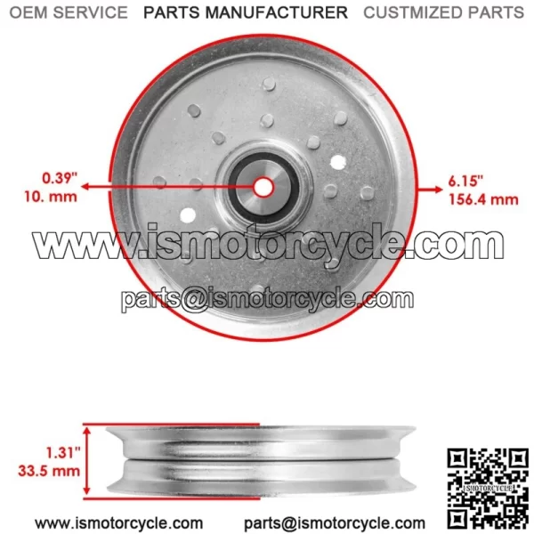 AM136252 Deck Pulley for John Deere EZtrak Z625 Z655 48" 54" 60" 62" - Image 2