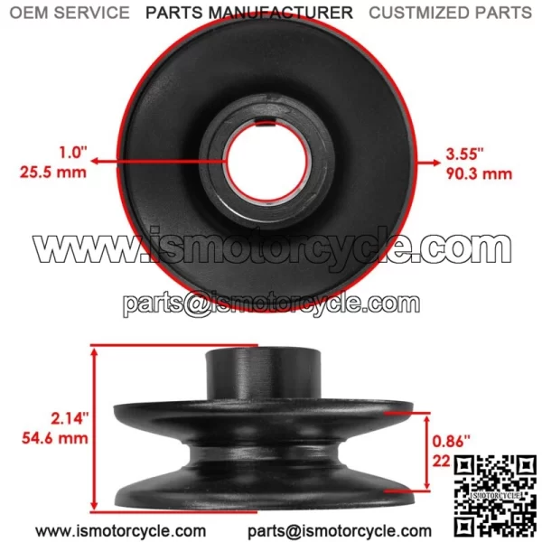 756-0639A 756-1176 756-0639 PTO Engine Pulley for White Outdoor MTD Cub Cadet - Image 2