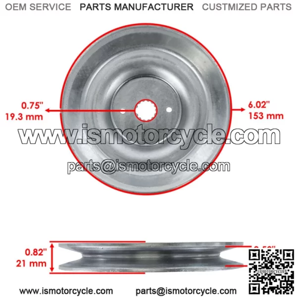 M128924 Spindle Pulley For John Deere LT133 LT155 LT160 LT166 LT170 LT180 GT225 - Image 2