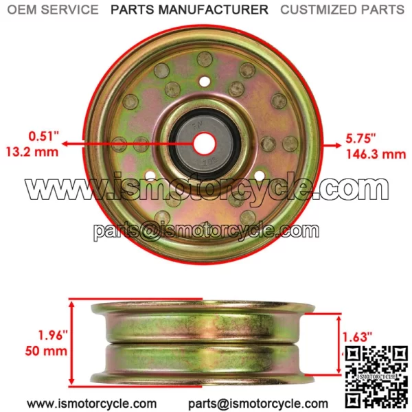 Deck Idler Pulley For John Deere Z915B Z915E Z920M Z920R Z930R Z930M Z950M Z950R - Image 2