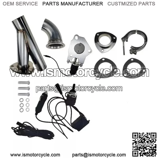 2.25-inch electric exhaust valve manual control