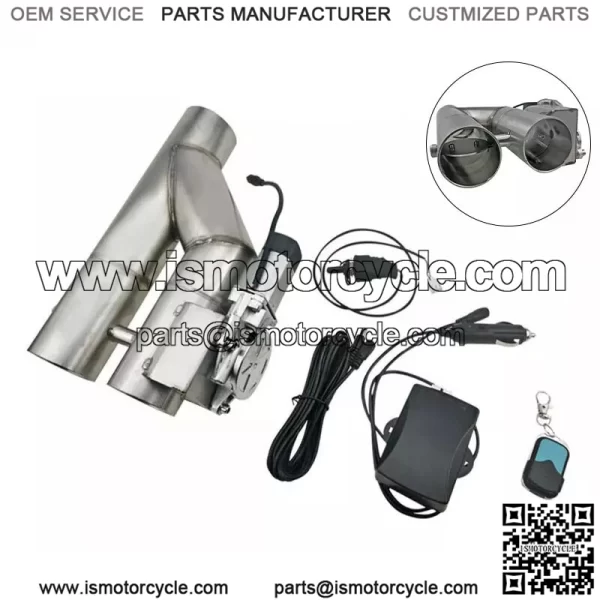 2.5-inch integrated straight exhaust valve remote control and manual