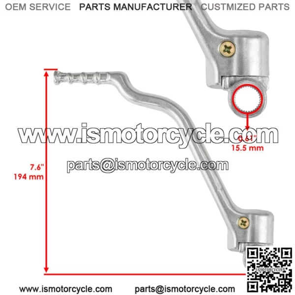 Kick Start Lever Pedal for Yamaha YZ250 YZ 250 2002-2024 Kick Starter - Image 2