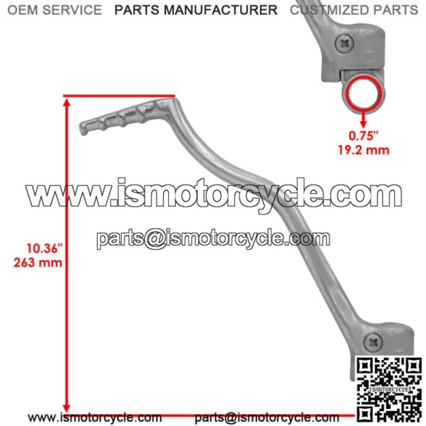 Kick Start Lever For Yamaha YZ450F 2004-2005 / WR450F 2004-2006 5XD-15620-00-00 - Image 2