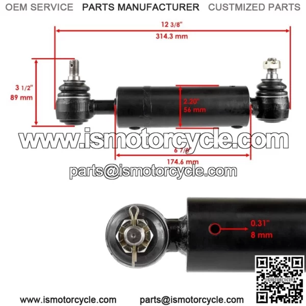 Steering Cylinder For John Deere 415 425A 051999 445C 051045 455A 050089 - Image 2