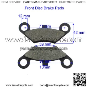 Front Disc Brake Pads For Buyang/JCL 300cc ATV Quadzilla 500 RS6 CF MOTO