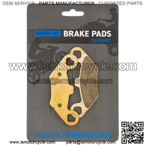 Brake Pad Set for Polaris 2202412 2200465 2201398 Front Rear Ceramic Scrambler (For: Polaris)