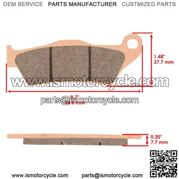 Front Rear Brake Pads for Yamaha YZF-R125 YZFR125 2008-2018  MT125 2014-2019 - Image 3