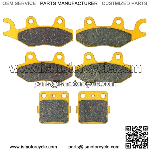 Yamaha YFZ 450 Ceramic Brake Pad Set Front & Rear 2004-2005 (For: Yamaha) - Image 2