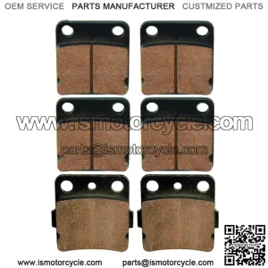 Front Rear Brake Pads For Yamaha Wolverine 350 YFM350FX 1995-2005 (For: Yamaha)