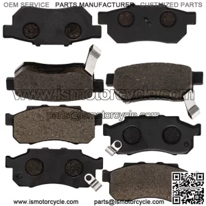 Brake Pad Kit for Honda Big Red 700 06451-HL1-A01 Front Rear Organic (For: Honda)