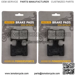 Brake Pad Set for Yamaha RX1 RS Vector Venture Rear Semi-Metallic 2 Pack (For: Yamaha)