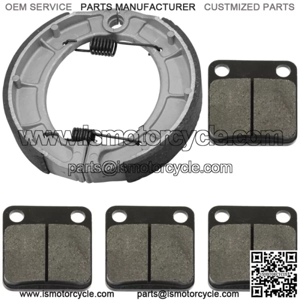 for Yamaha Bear Tracker 250 YFM250 2000-2004 Front & Rear Brake Pads Shoes