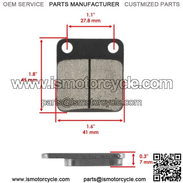 for Yamaha Bear Tracker 250 YFM250 2000-2004 Front & Rear Brake Pads Shoes - Image 3