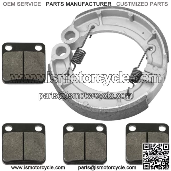 for Yamaha Grizzly 350 YFM350 4WD 2007-2014 Front Pads Rear Brake Shoes - Image 4